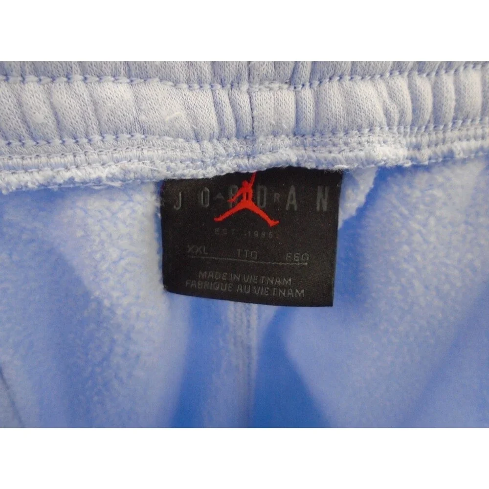 Mens Air Jordan Essentials Fleece 2 Piece Set XXL Lite Blue Pullover & Sweats
